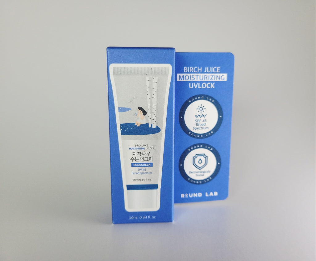Round Lab Birch Juice Moisturizing SPF45+ Sunscreen, UV Protection 0.34 Oz
