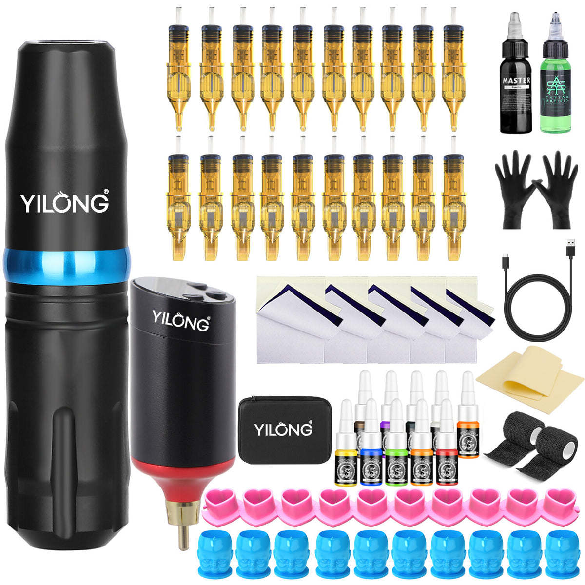 Wireless Tattoo Kit for Beginners - Practice Stick and Poke Set