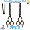 Professional Hair Thinning & Cutting Scissors Set for Barbers and Salons