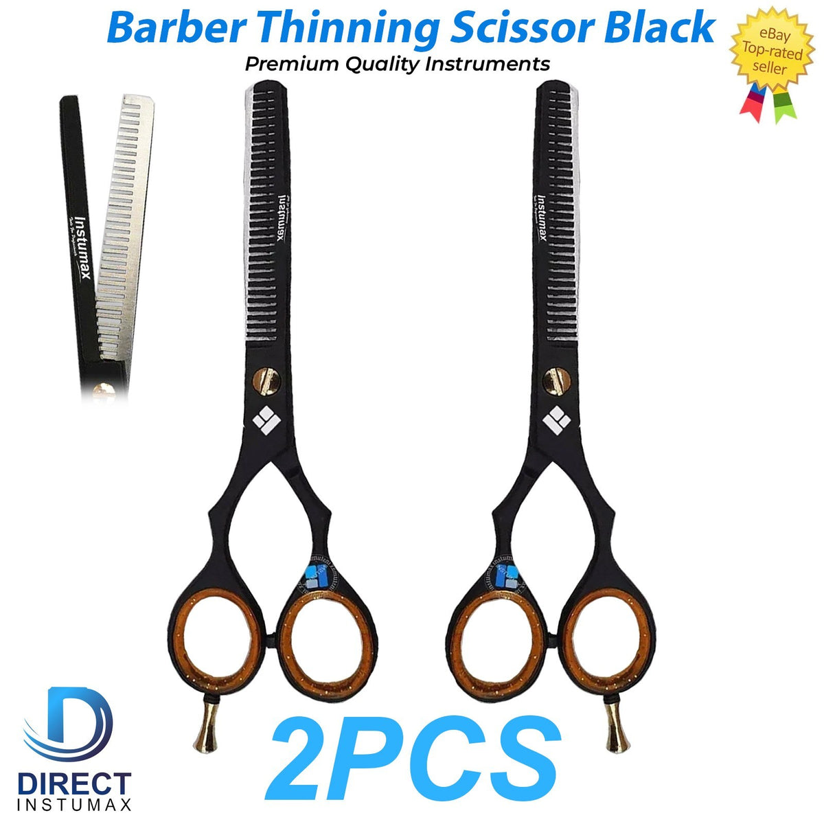 Professional Hair Thinning & Cutting Scissors Set for Barbers and Salons