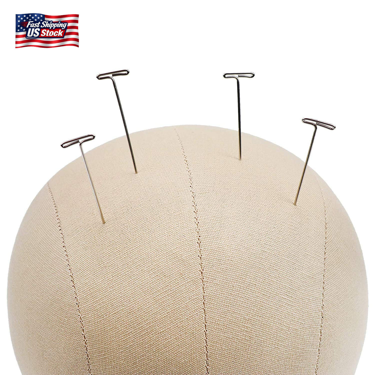 20-24 Inch Cork Canvas Mannequin Head for Wig & Hat Display
