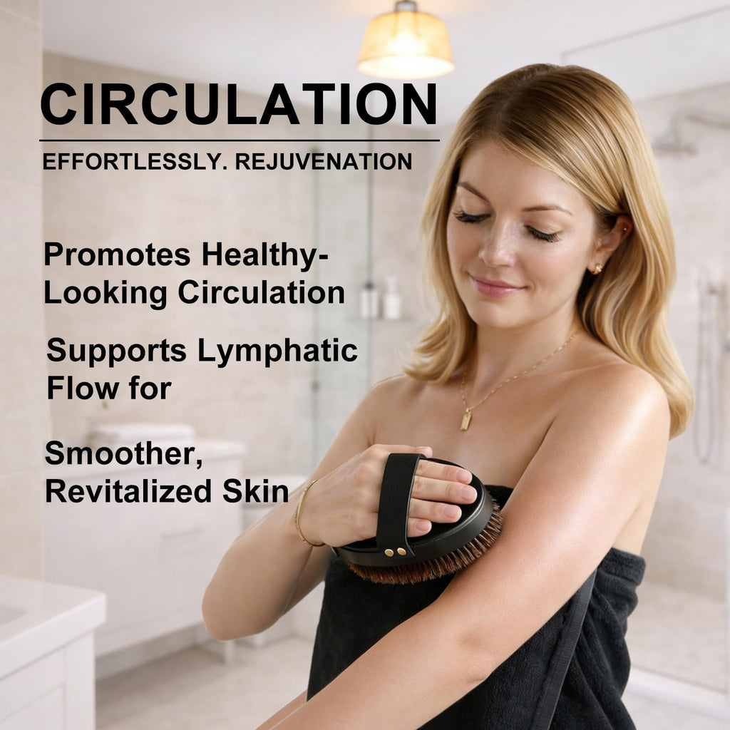 Ionic Copper Dry Body Brush for Lymphatic Drainage & Exfoliation