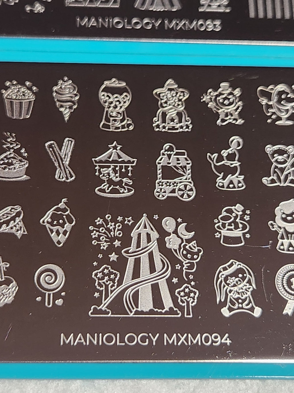 Maniology Nail Stamping Plate Set MXM093 & MXM094 - Nail Art Tools