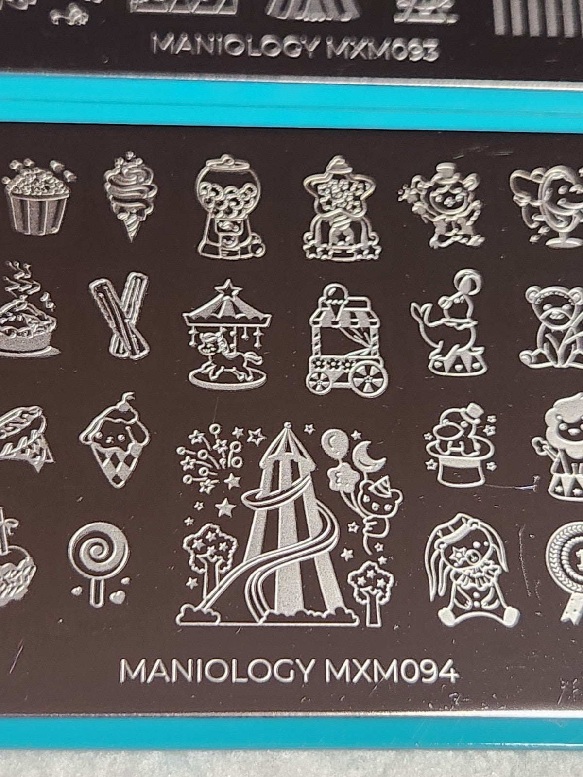 Maniology Nail Stamping Plate Set MXM093 & MXM094 - Nail Art Tools