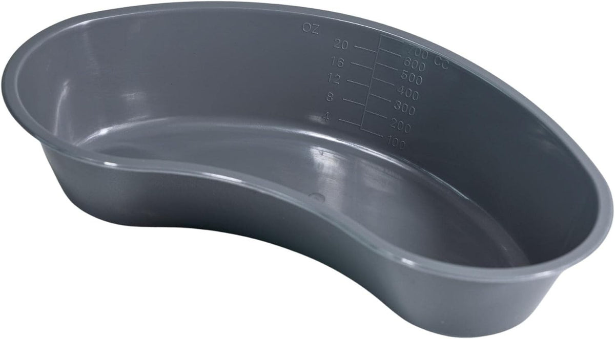 Medical Emesis Basins 700 mL Pack of 5 Kidney Shaped Plastic Vomit Bowls