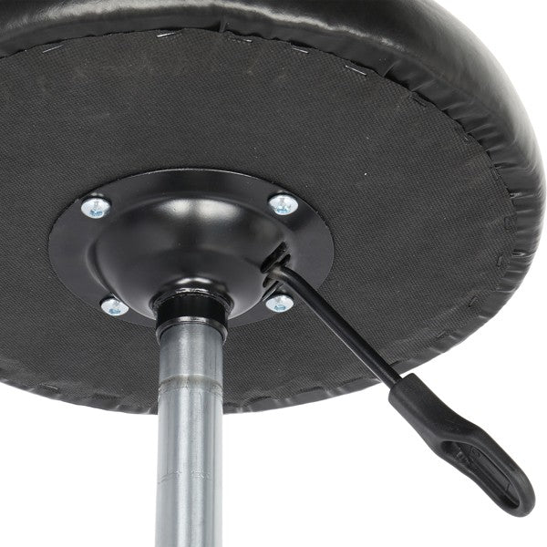 Black 360° Swivel Rolling Stool with Adjustable Height for Salon & Spa