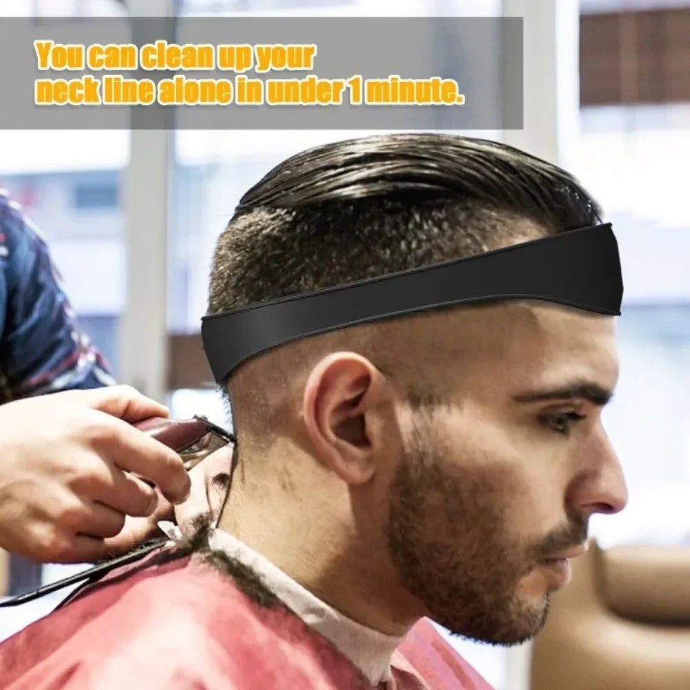Silicone Headband Haircut Template for Precise Hair Trimming & Fading