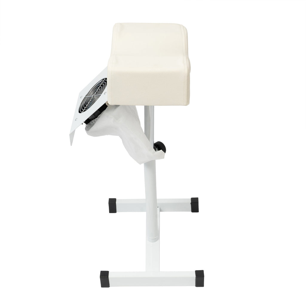Adjustable Nail Salon Footrest Chair with Vacuum Cleaner - Freestanding