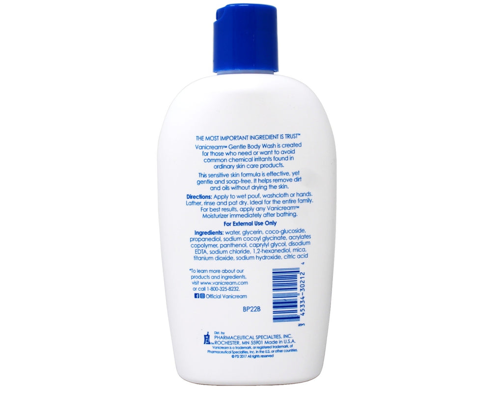Gentle Fragrance-Free Body Wash for Sensitive Skin - 12 fl oz, 6 Pack