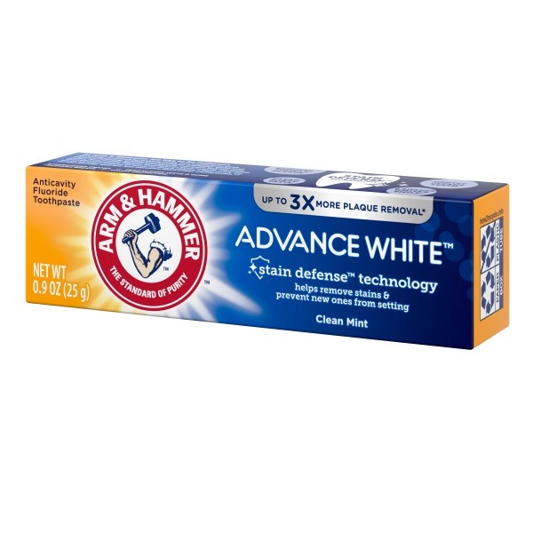 Arm & Hammer White Toothpaste Clean Mint 0.9 oz Pack of 4 - Anticavity Oral Care