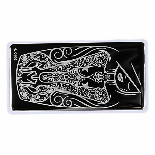Nail Art Stamping Plate Ocean Girl Design DIY Manicure Tool