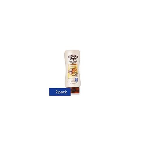 SPF 50 Sunscreen Lotion Pack - Hawaiian Tropic Sheer Touch, 8 Oz Each