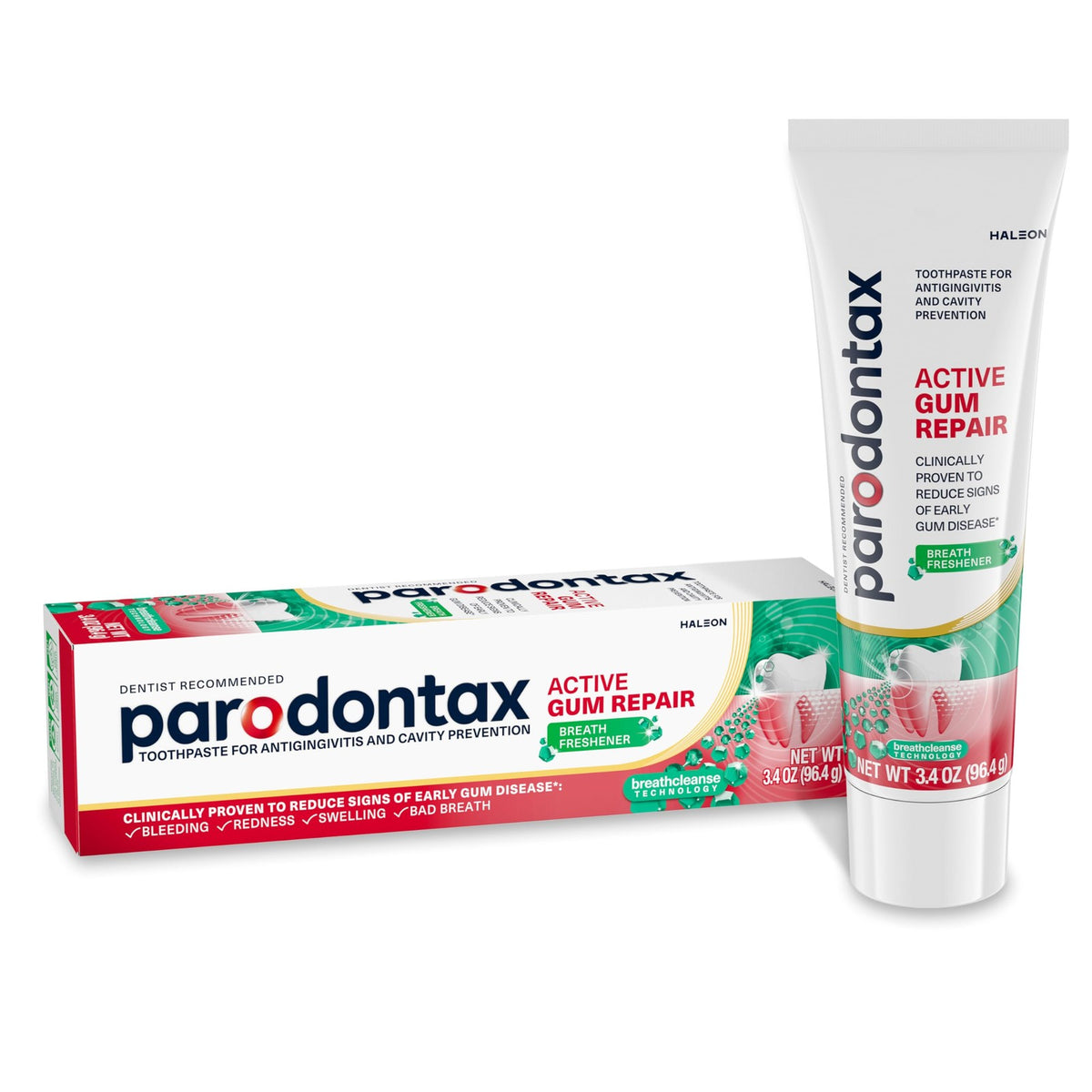 Parodontax Active Gum Repair Breath Freshener Toothpaste 3.4oz - Gum & Breath Care