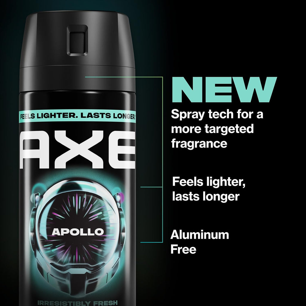 Travel Deodorant Body Spray 3-Pack - Apollo Scent, 48H Freshness