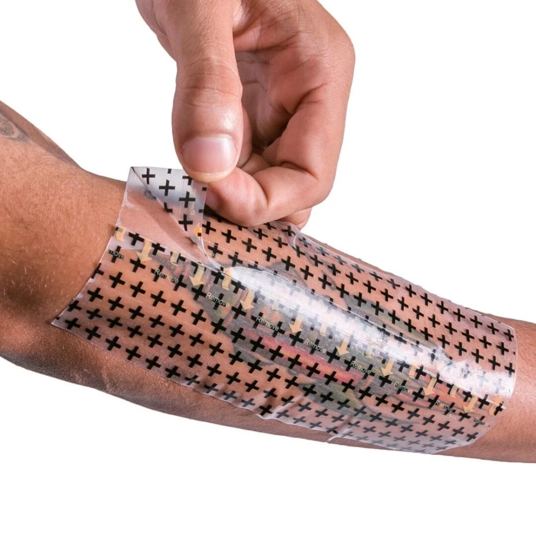 Derm Shield Tattoo Aftercare Bandage Roll – Waterproof Adhesive, 5.9" x 8 yd