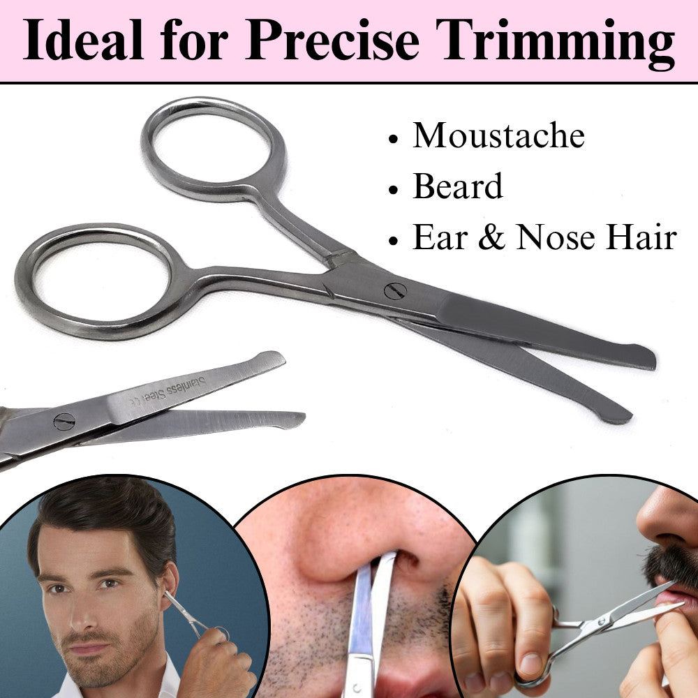 Unisex Stainless Steel Grooming Scissors for Hair, Nails & Personal Care