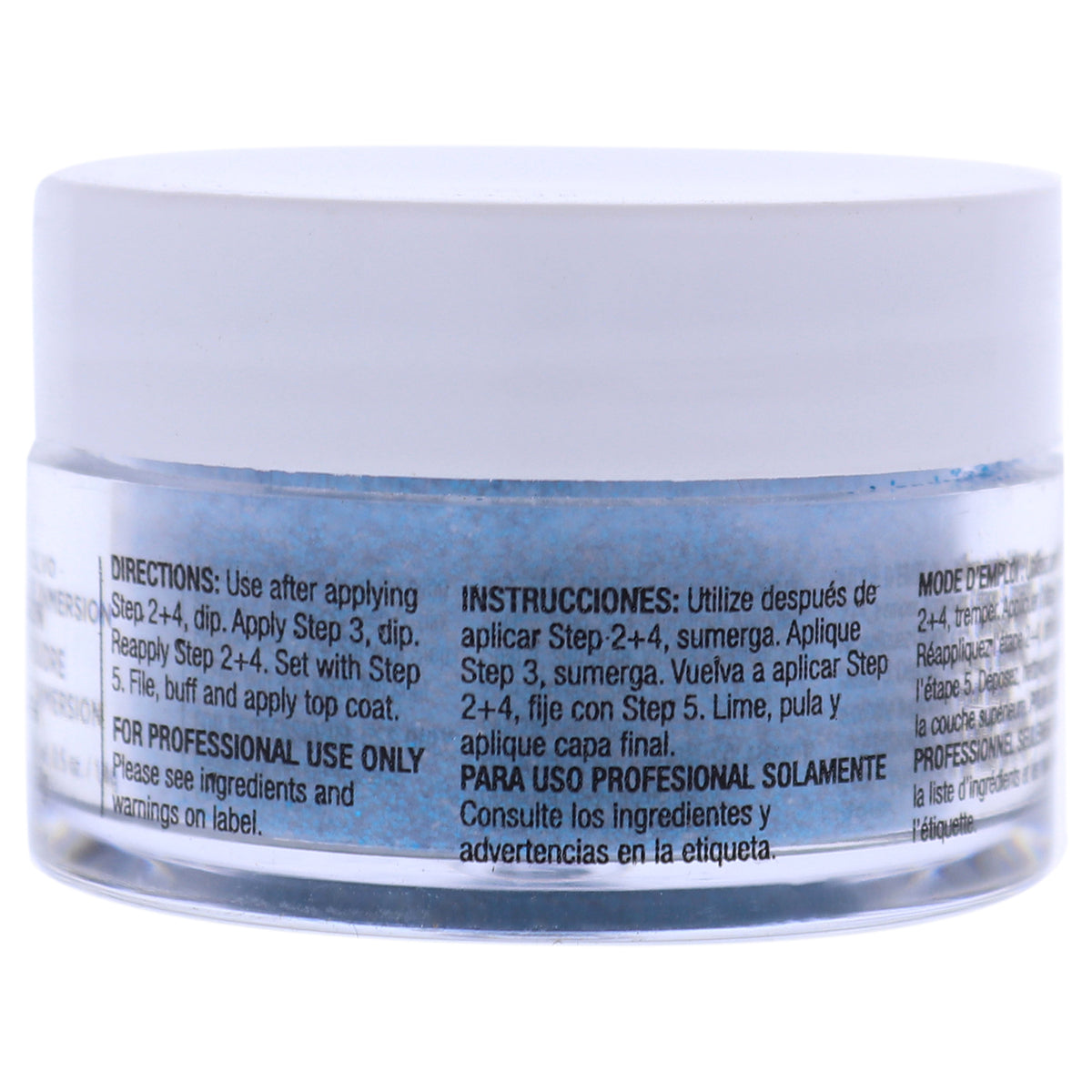Deep Blue Glitter Nail Powder Dip System - 0.5 oz Professional Nail Polish