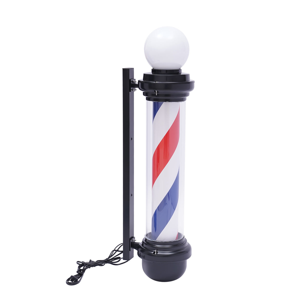 Rotating LED Barber Pole Light for Hair Salon Outdoor Indoor Signage