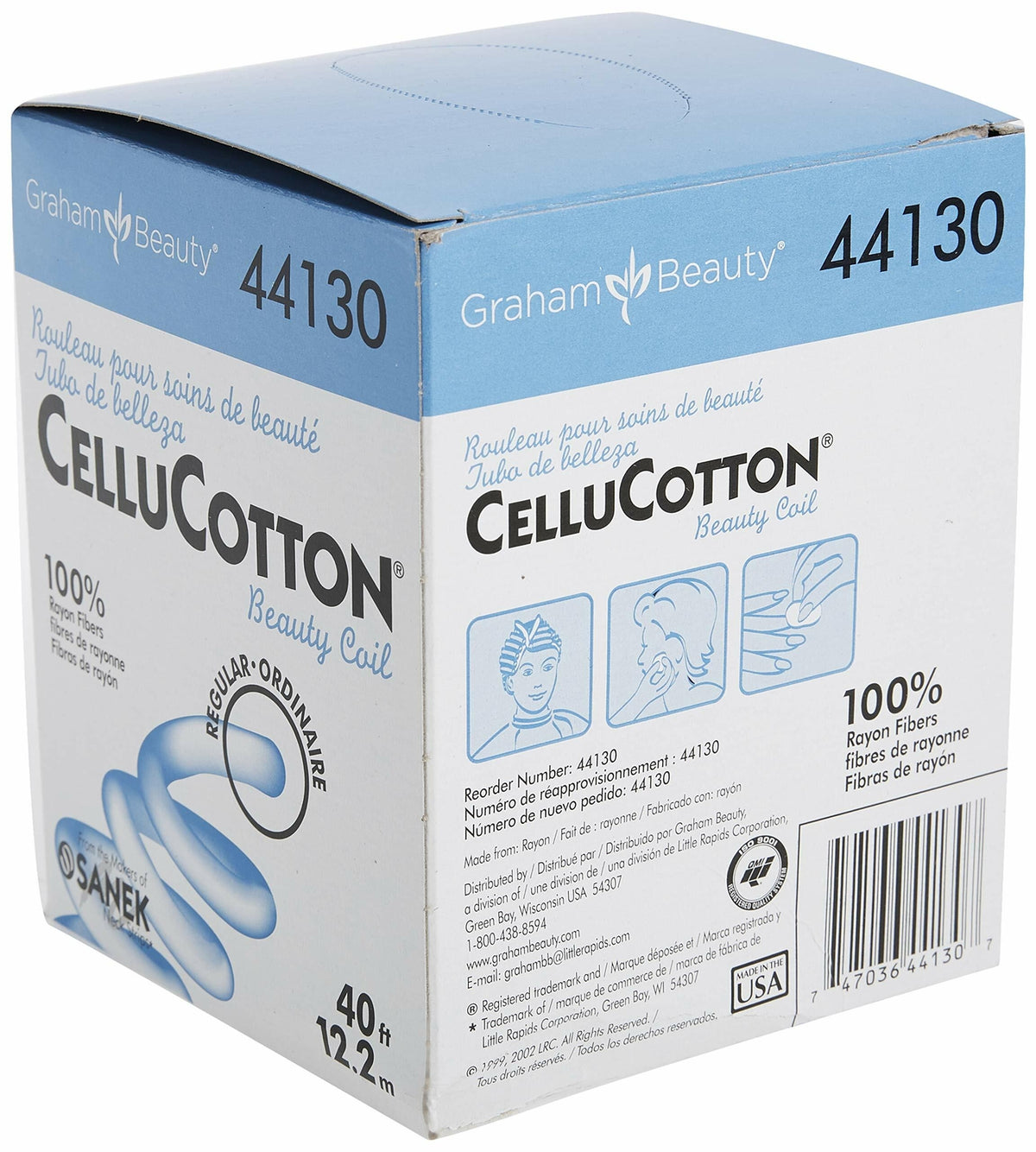 Graham Cellucotton 100% Rayon Beauty Coil - Regular Size, Pack of 1