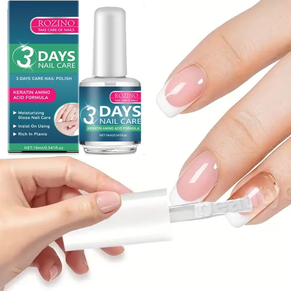 3-Pack Nail Care Oil with Keratin & Amino Acids for Strong, Hydrated Nails