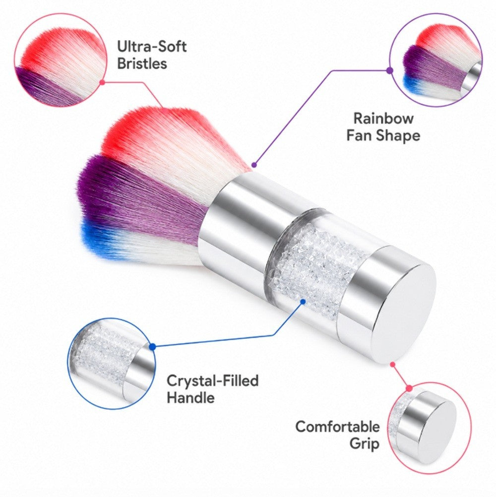 Nail Dust Brush Soft Acrylic Gel Powder Removal Tool for Manicure Cleaning