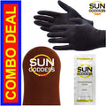 Self Tanning Mitt & Gloves Set with Dark Sunless Lotion - Sun Goddess