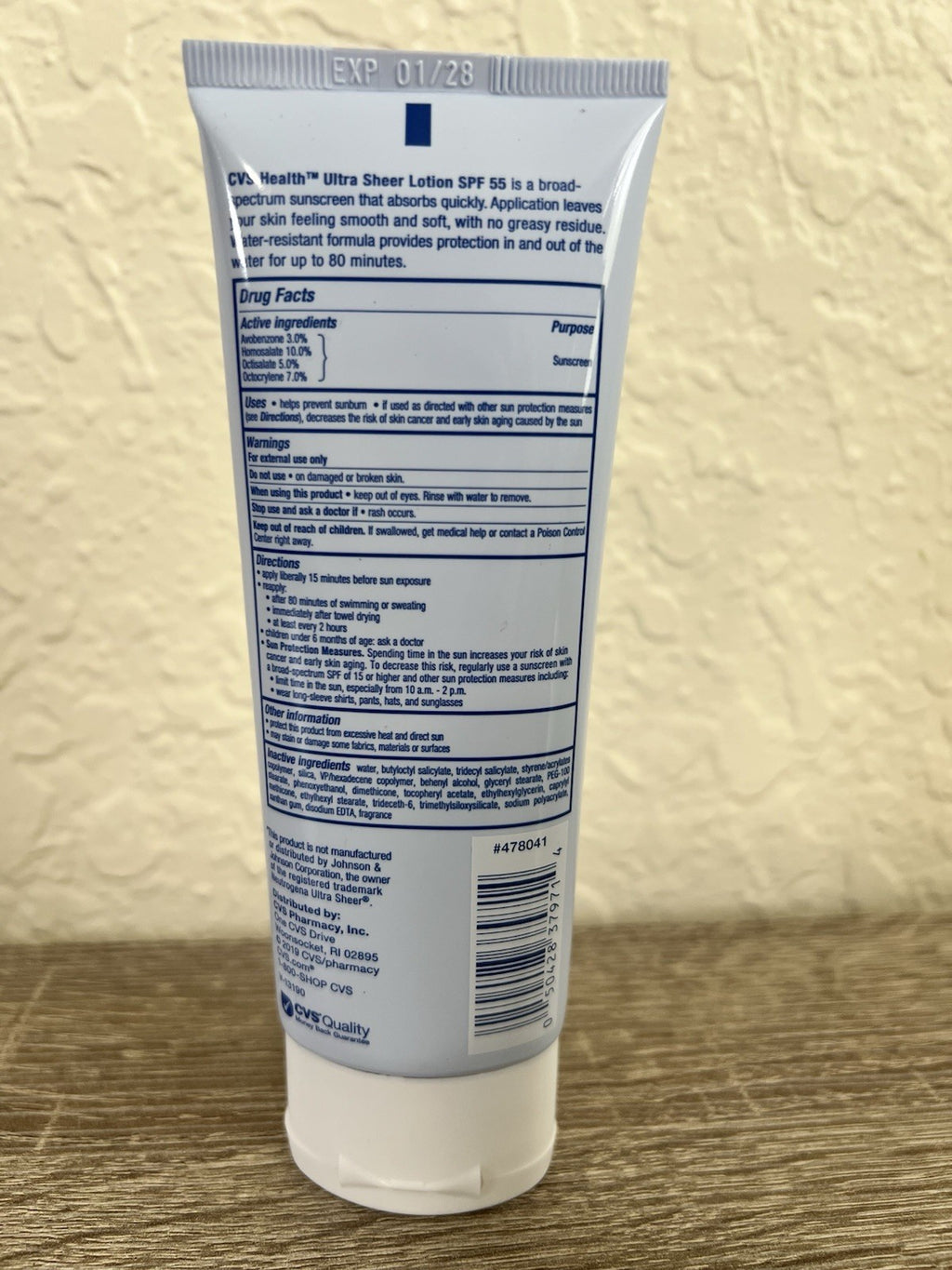 SPF 55 Broad Spectrum Sunscreen Lotion 3 oz - Water Resistant & Lightweight, 2 Pack