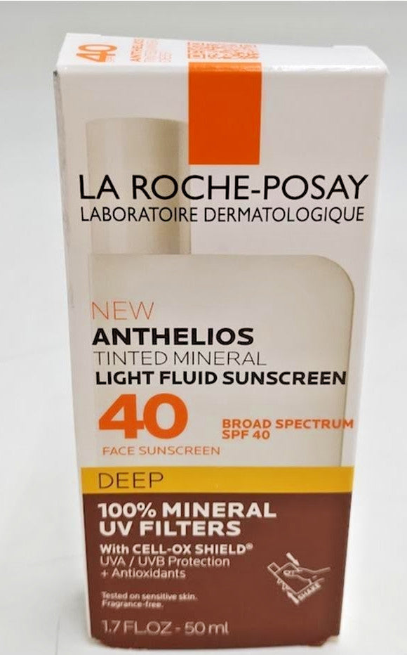 Tinted Mineral Sunscreen SPF 40 Deep - Broad Spectrum UVA UVB Protection, 1.7 fl oz