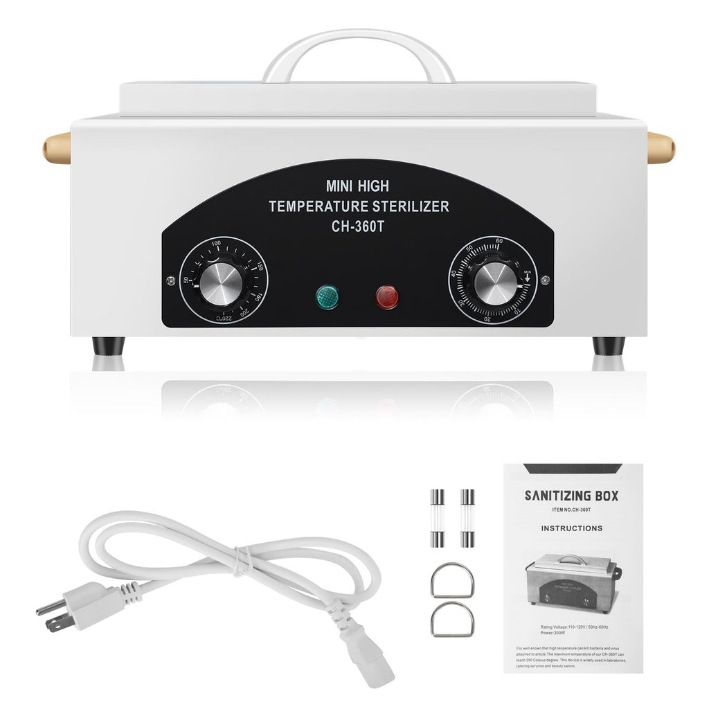High Temperature Metal Tool Sterilizer Box for Manicure Pedicure Disinfection