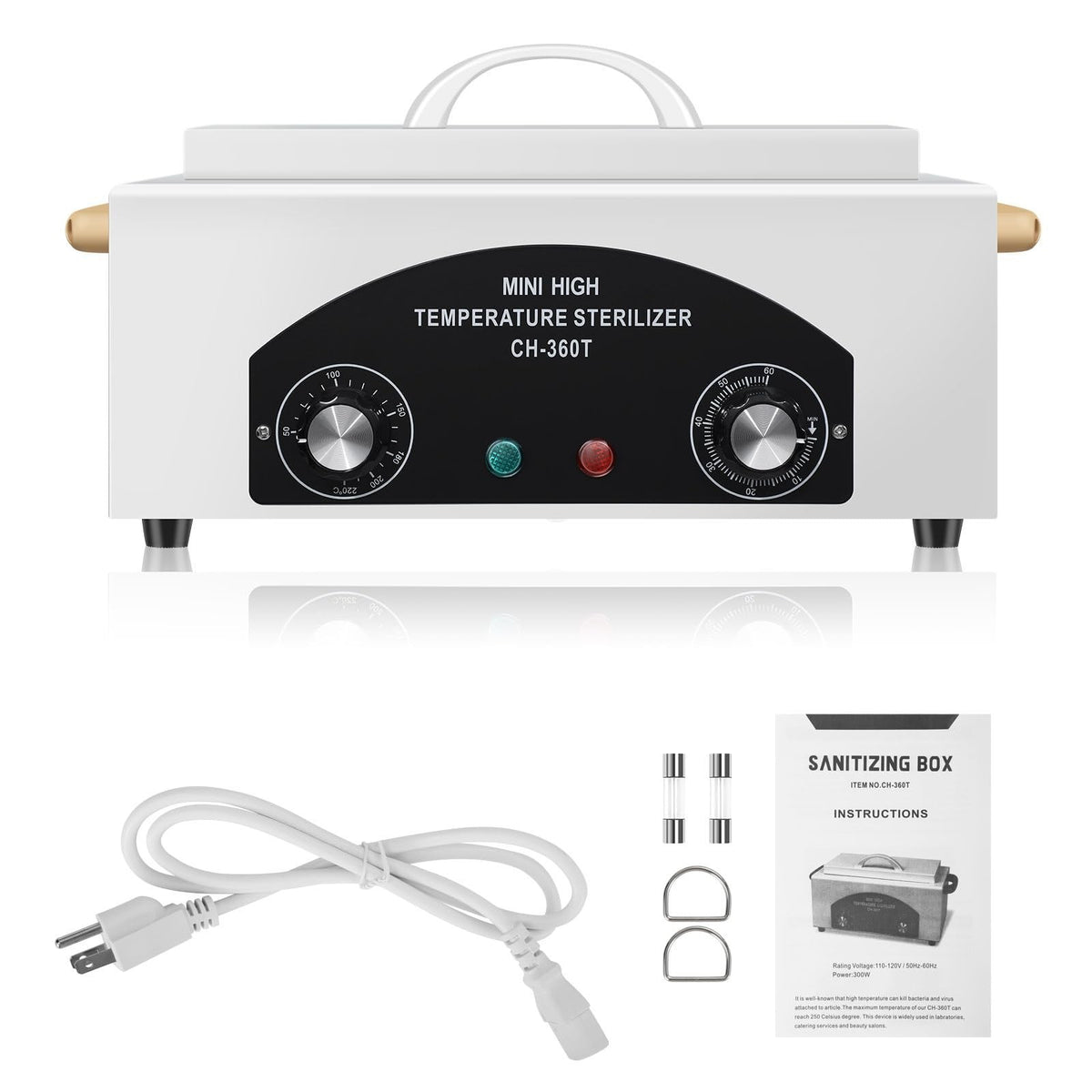 High Temperature Metal Tool Sterilizer Box for Manicure Pedicure Disinfection