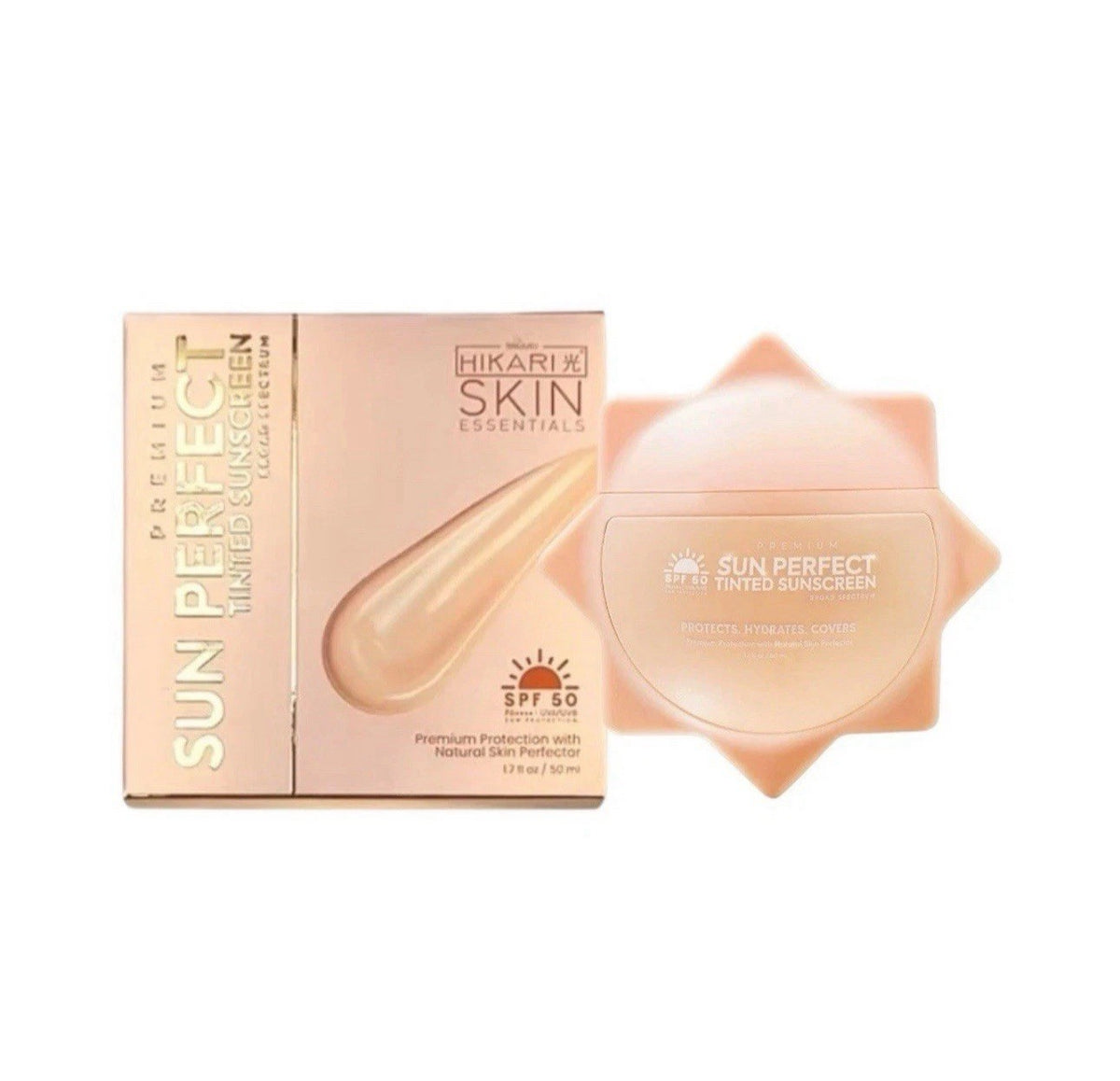 Hikari Skin Essentials Tinted Sunscreen SPF 50 50ml - Natural Skin Protection