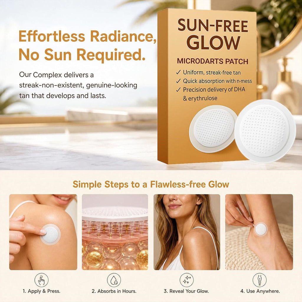 Sun-Free Self-Tanning Patches - Natural Bronze Glow, 10-Pack
