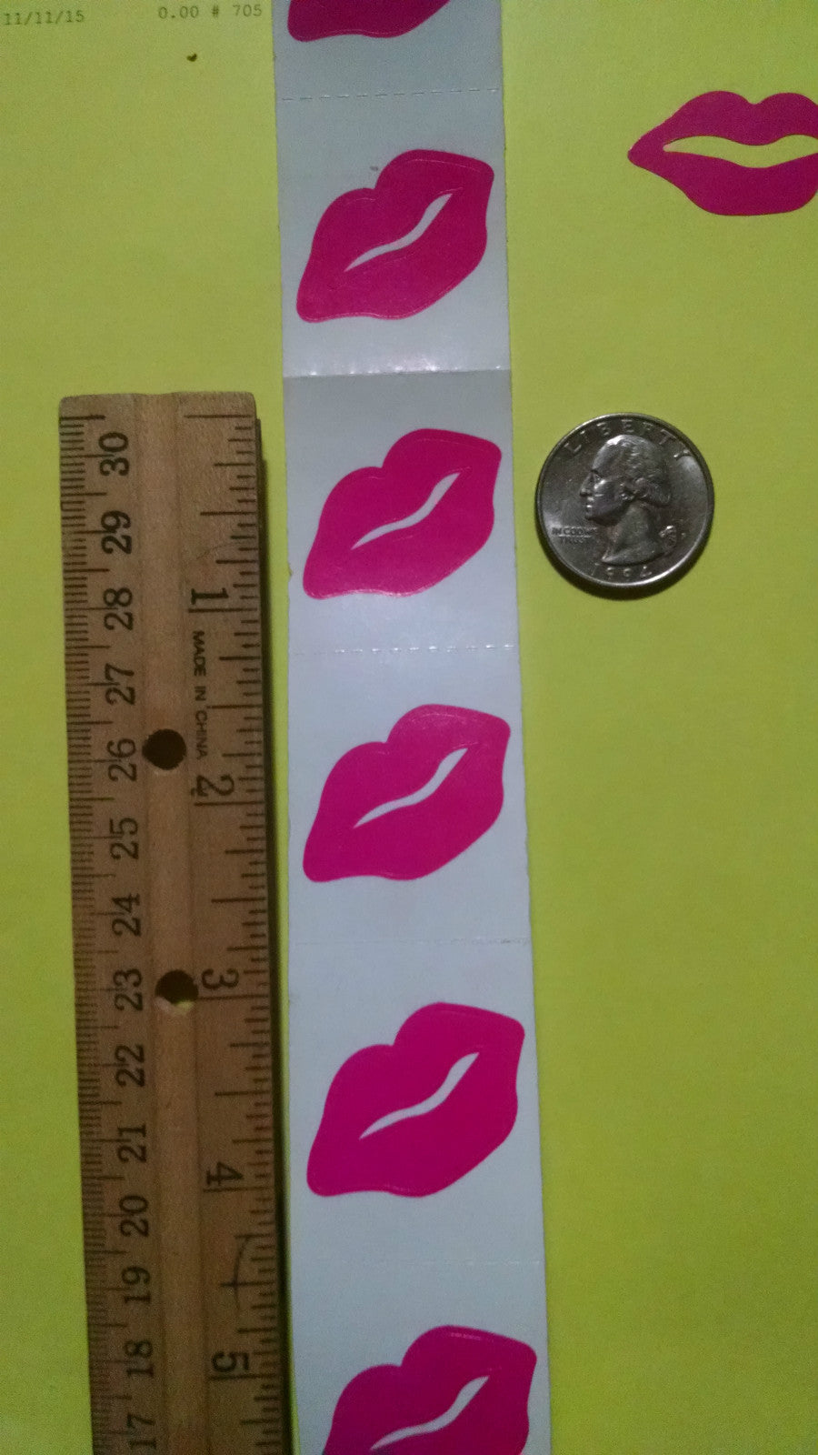 Pink Lip Tanning Stickers for Body | 100 Body Art Body Decals