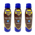 SPF 25 Dry Oil Sunscreen Spray with Coconut Oil - Water-Resistant, 6 Oz., 3 Pack