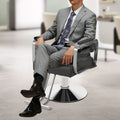 Rotatable Barber Chair Salon Chair with Adjustable Height and Durable Steel Frame