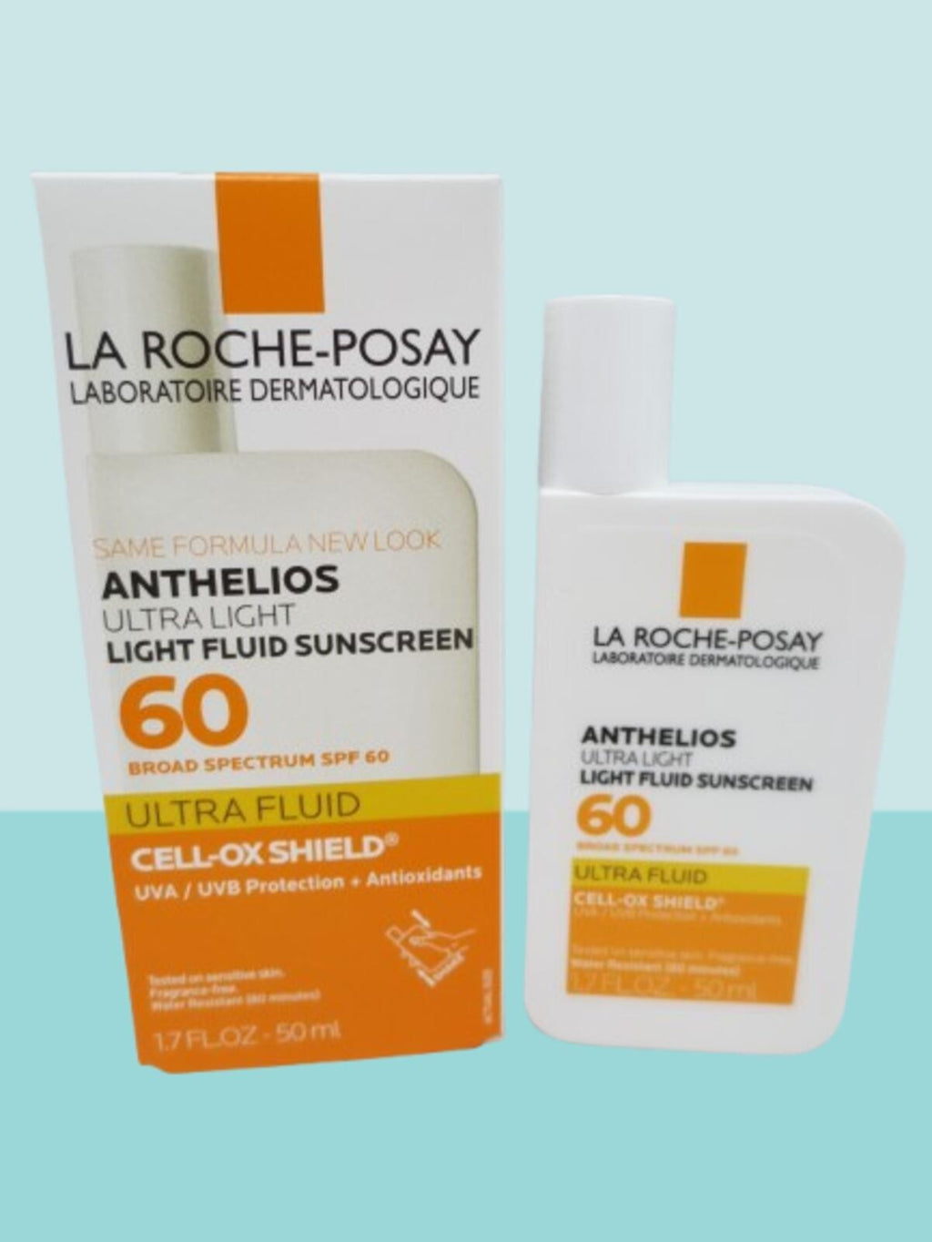 Sun Protection Sunscreen SPF 60 Ultra Light Fluid 1.7 oz - 2 Pack