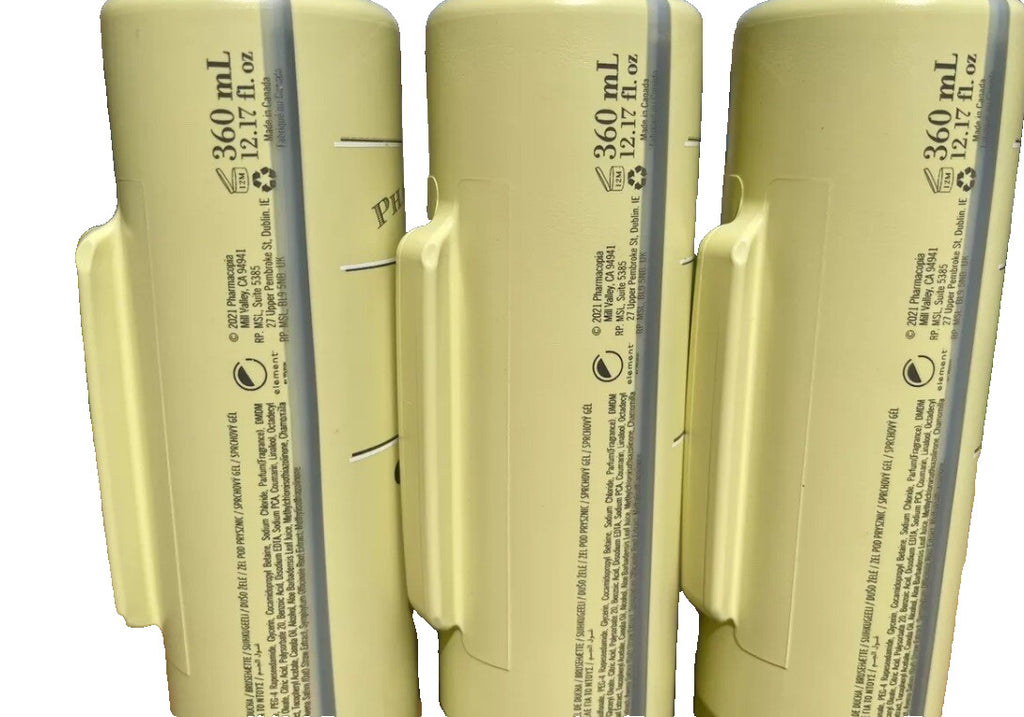 3-Pack Natural Aloe Vera and Chamomile Body Wash - 12.17 oz Each