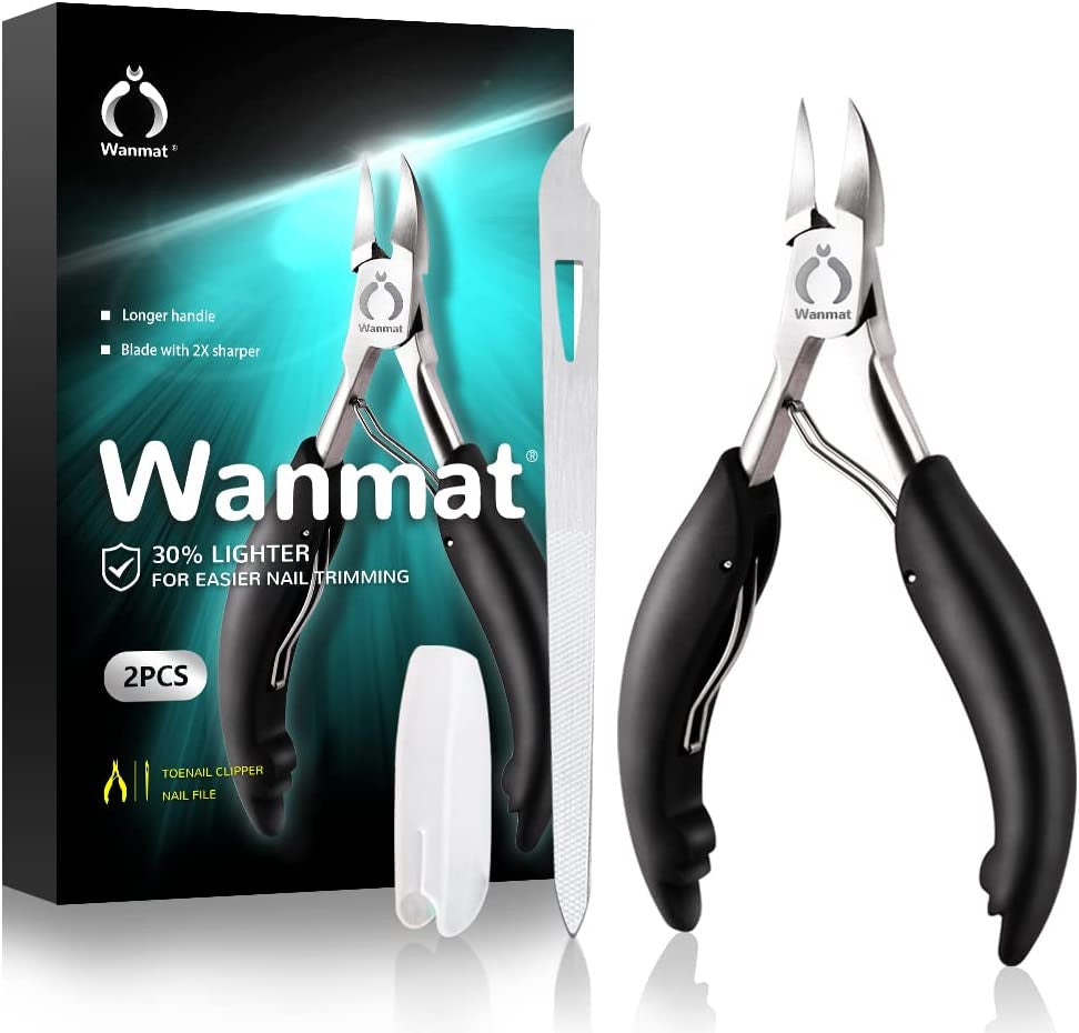 Professional Toe Nail Clipper for Thick and Ingrown Toenails - Stainless Steel Trimmer for Seniors