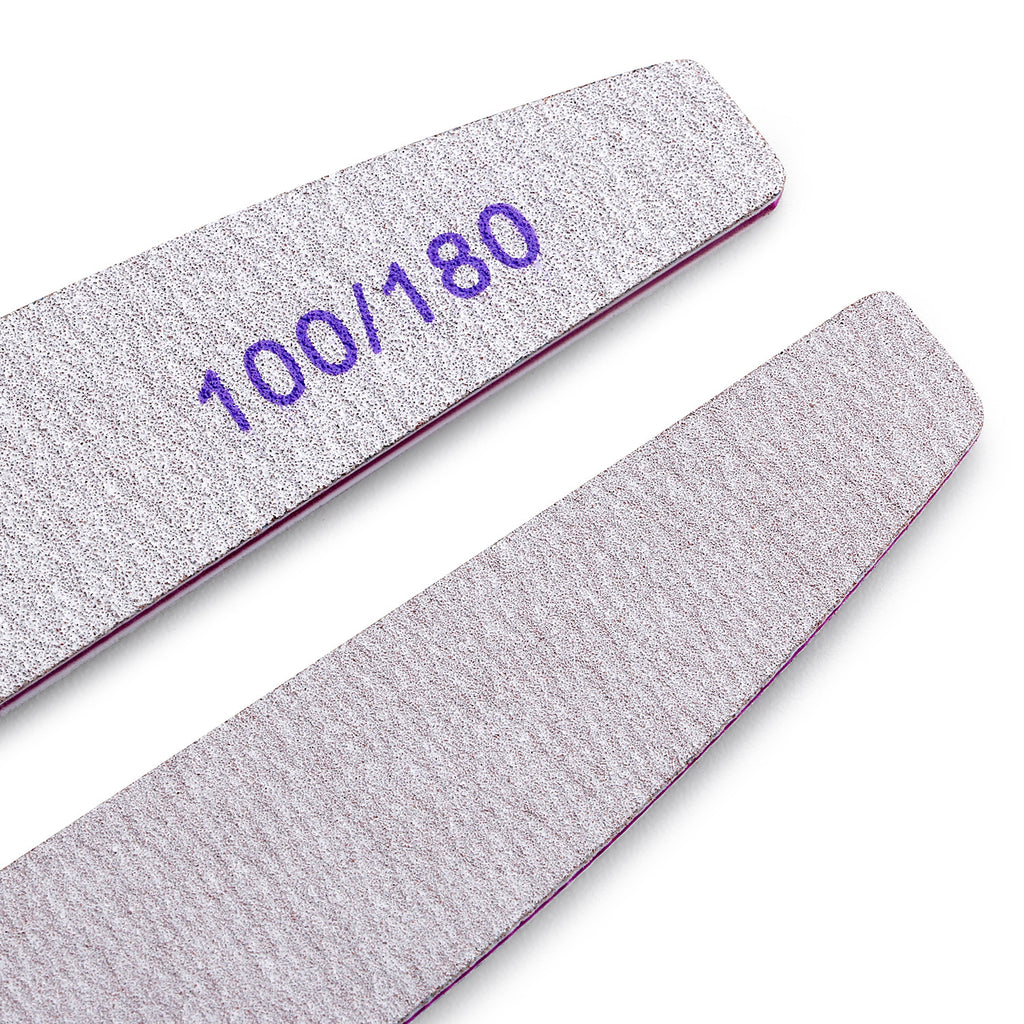 10 Pack Nail Buffers 100/180 Grit Manicure Files for Natural & Artificial Nails