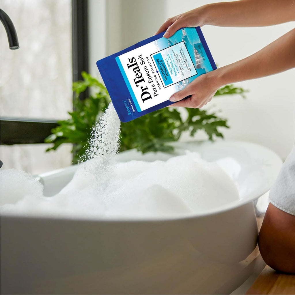 Epsom Salt for Human Use 3lb - Natural Sulfate for Detox & Relaxation