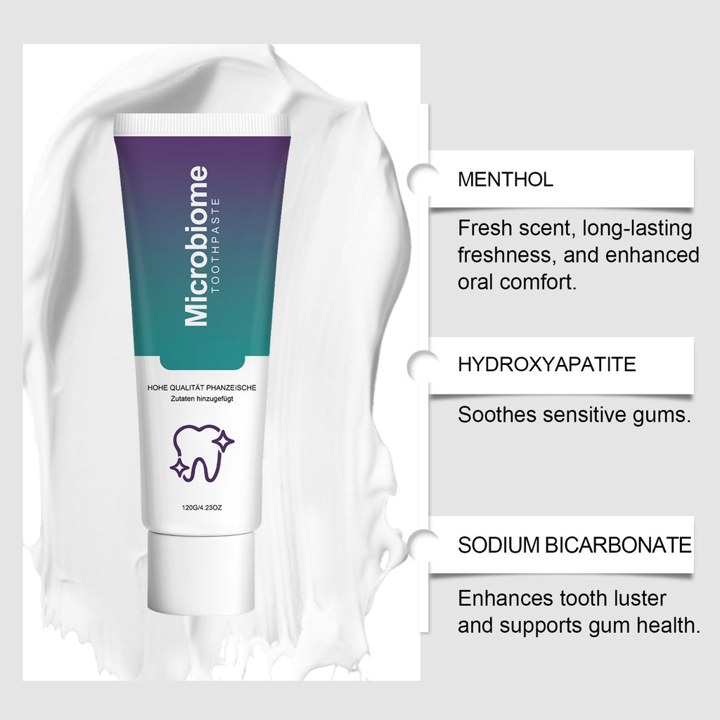 Microbiome Mint Toothpaste for Sensitive Gums & Brightening - 120g