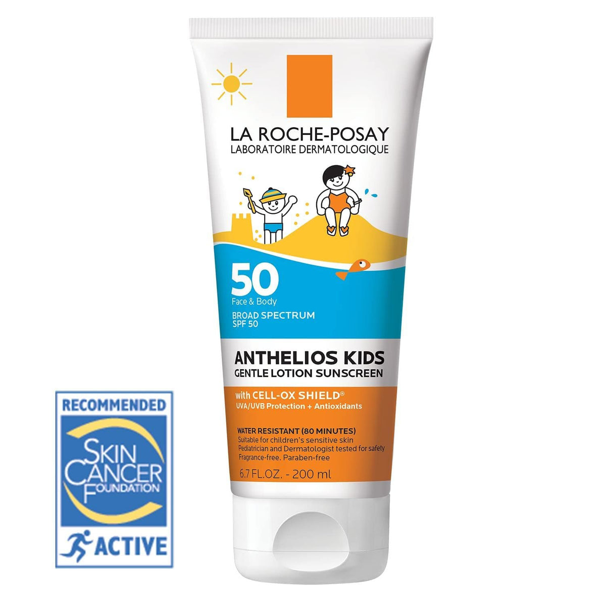 Kids SPF 50 Mineral Sunscreen Lotion - Pediatrician Tested, Water-Resistant