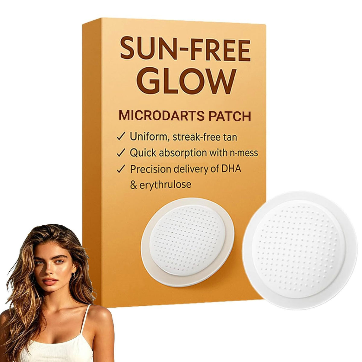 Self-Tanning Patches Natural Bronze Sun-Free Glow 10 Tablets