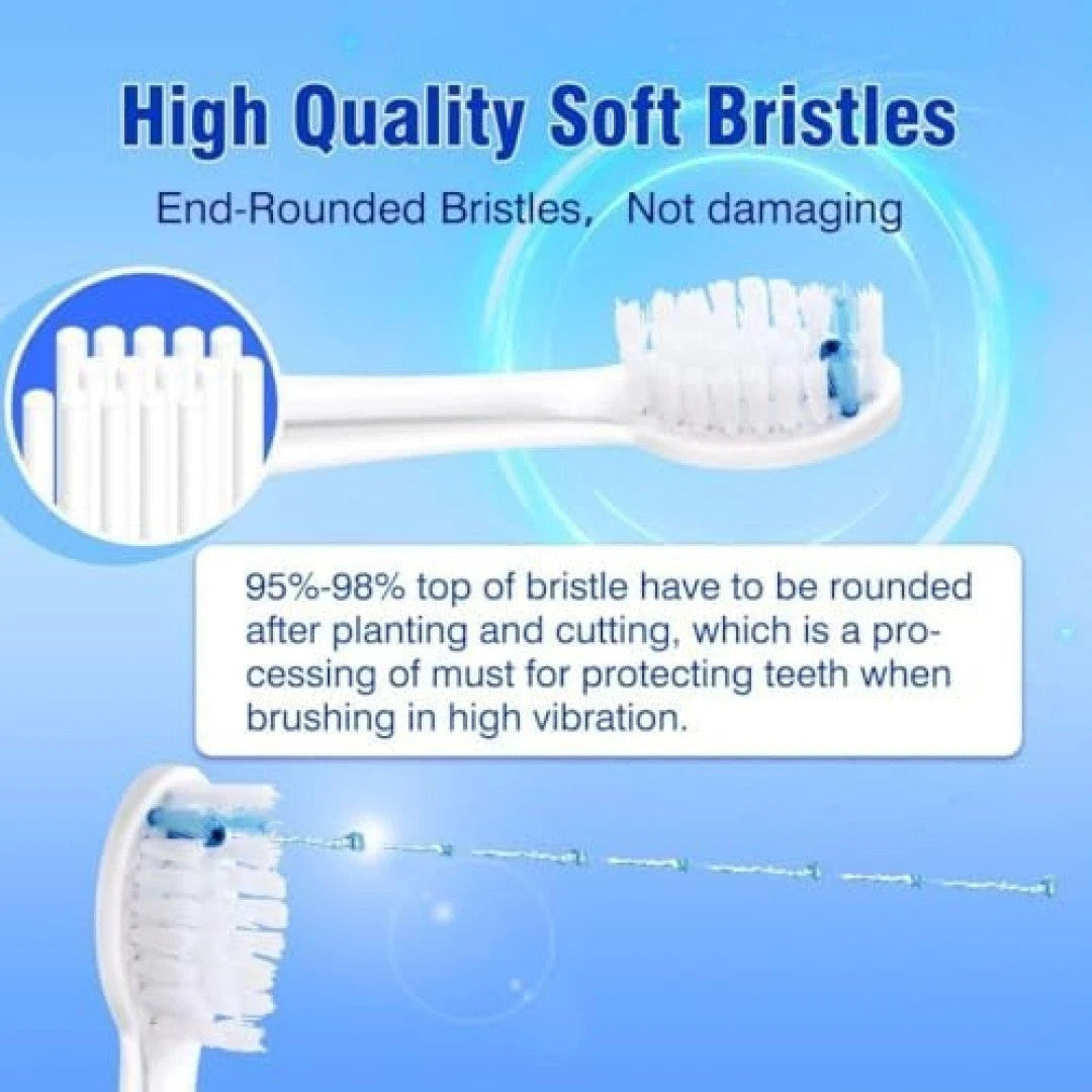Replacement Toothbrush Heads for Waterpik Sonic-Fusion Flossing Toothbrush - 3 Pack