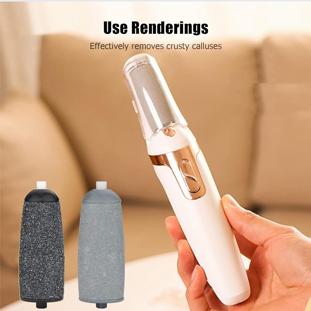 Replacement Roller Heads for Flawless Pedi Electric Foot File - 6 Pack