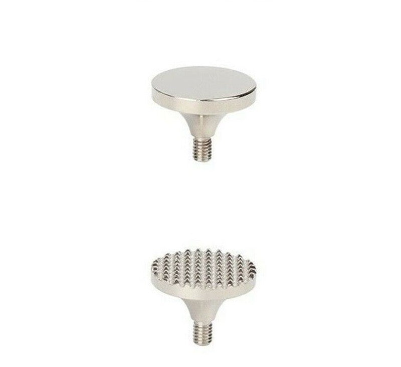 Flat Round and Striped Head Tips for Fibroblast Plasma Pen - 2 Pcs