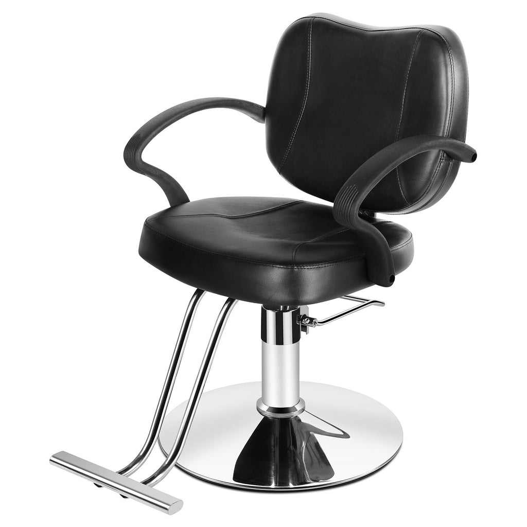 Black Hydraulic Barber Chair for Salon Spa Tattoo Hair Styling Equipment