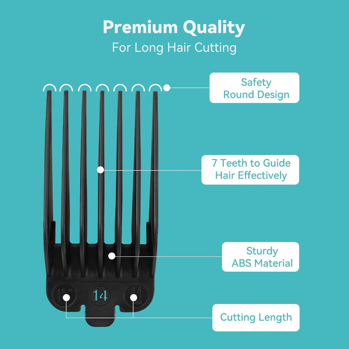 Clipper Guard Set for Wahl & Babyliss Pro Clippers - Sizes 10 12 14 16 18 20