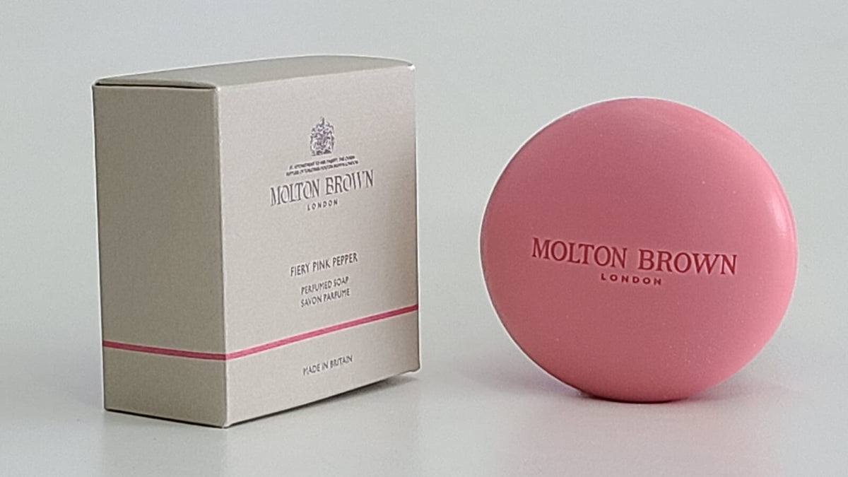 Molton Brown Fiery Pink Pepper Perfumed Bar Soap 5.29 oz - Luxurious Fragrance