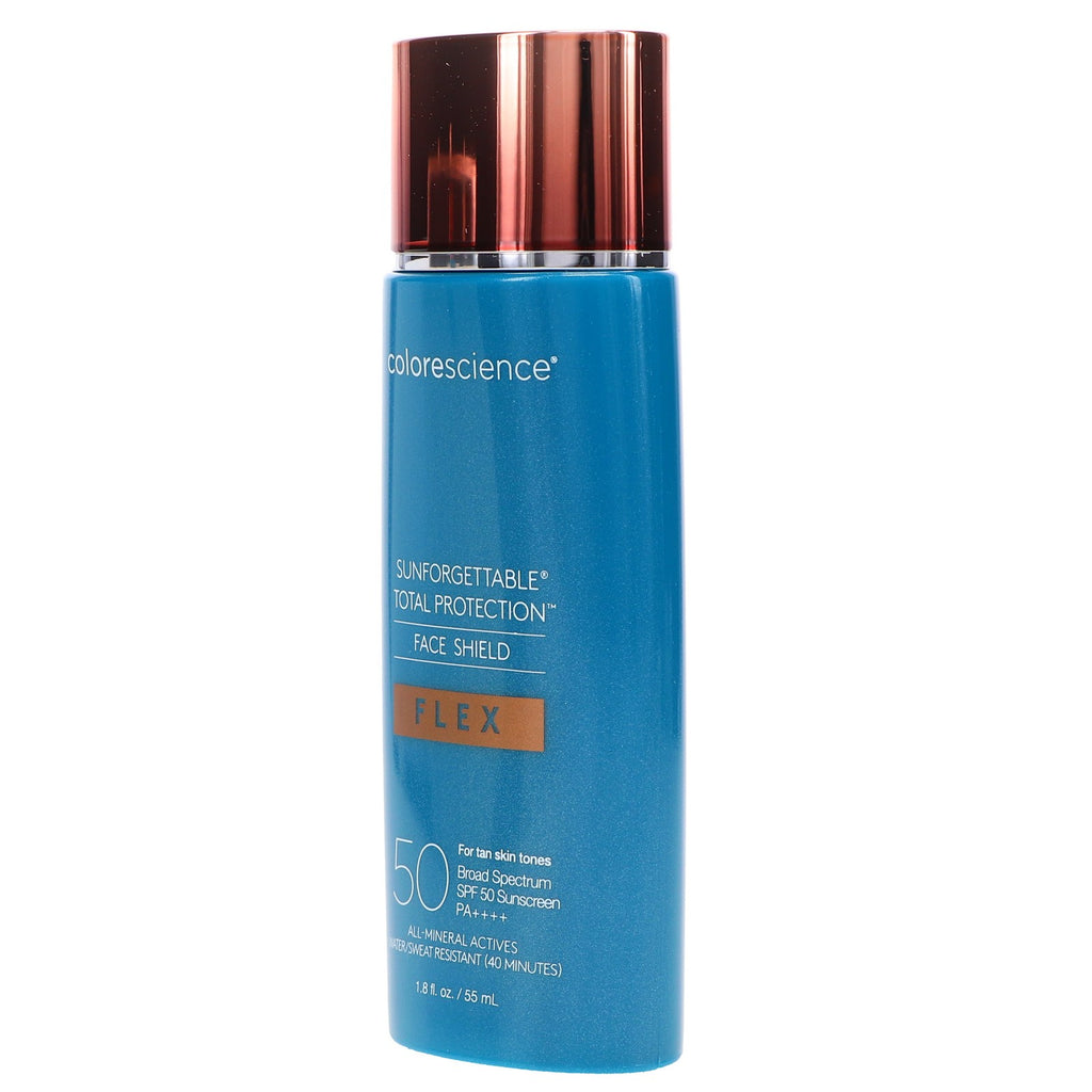 SPF 50 Mineral Sunscreen Face Shield Flex Tan - Water-Resistant, Broad Spectrum
